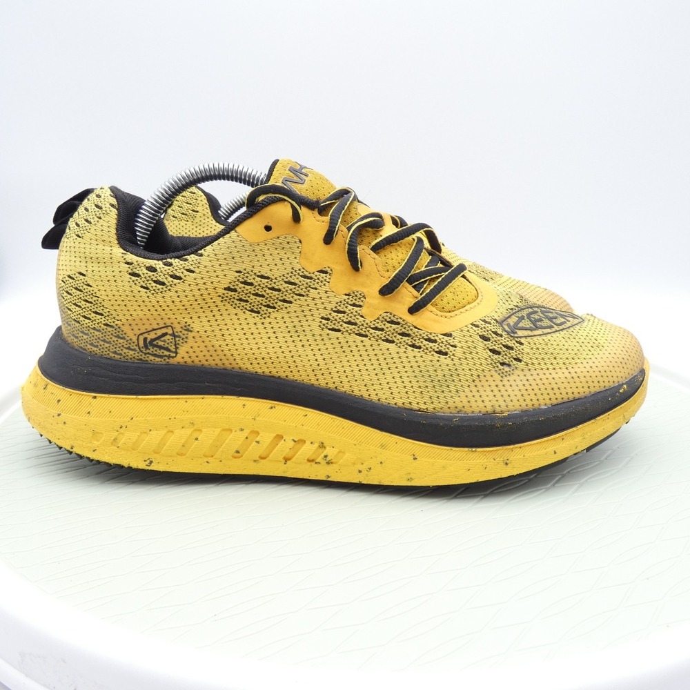 Keen WK400 Walking 1027061 Mens 10 Shoes Yellow Black Lace Up Athletic Sneakers - Picture 2 of 9